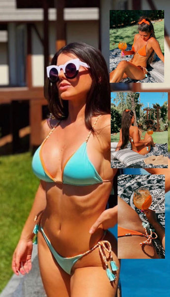 Bikini Reversible Orange/teal